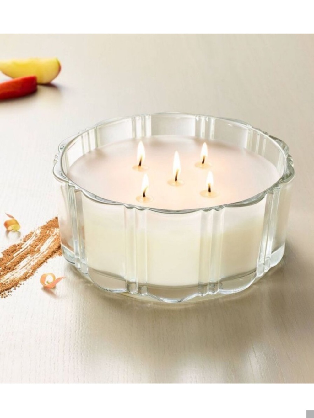 NWT Hearth & Hand Mulled Spice Five-Wick Glass Bowl Candle